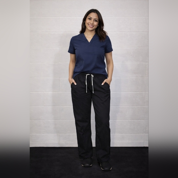 Natural Uniforms Pants - Stylish Black Women's Joggers with Drawstring